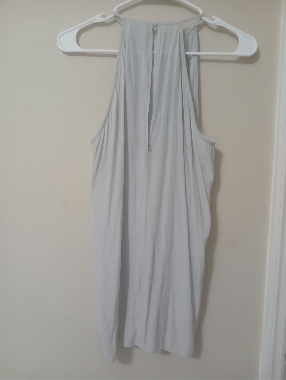 Helmut Lang  Preowmed Light Gray Sleeveless Blouse
